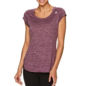 NWT Reebok Dynamic short sleeve top Purple Workout Shirt Size XS